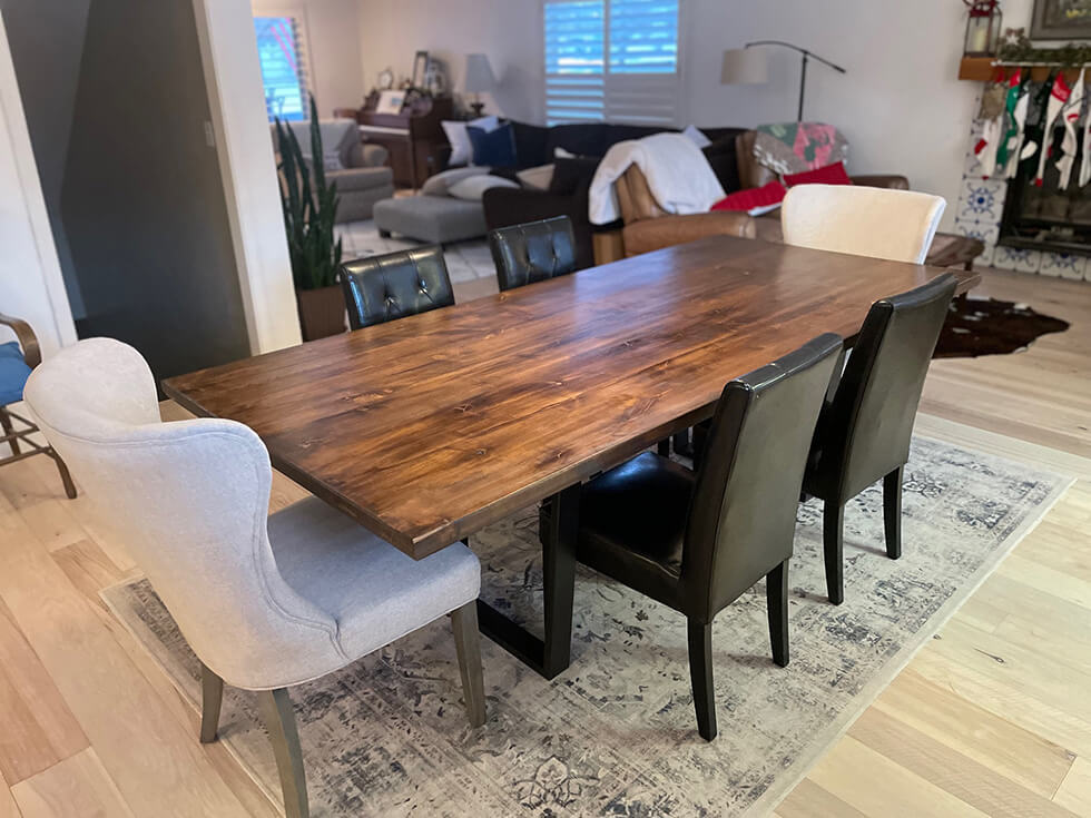 Rexburg Kitchen and Dining Room Tables - Custom Tables - Fox In The Sawdust